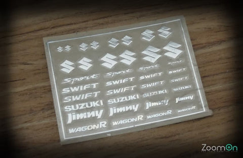 ZoomOn ZD035 1/24 - 1/43 スズキ メタルステッカー