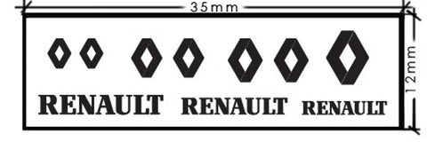 ZoomOn ZD036 1/24 - 1/43 ルノー メタルステッカー