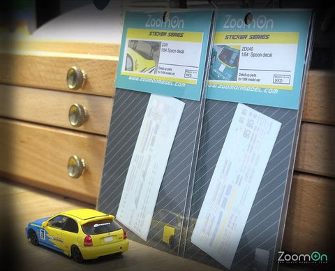 ZoomOn ZD041 1/64 J's レーシング デカール