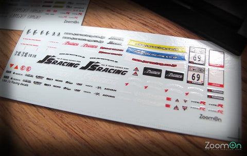 ZoomOn ZD041 1/64 J's レーシング デカール