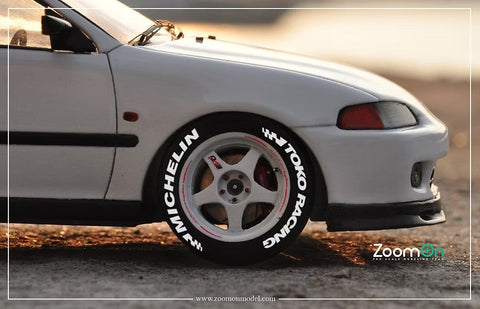 ZoomOn ZD053 1/24 タイヤレター (A) 15-17インチ ホイール用