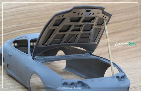 ZoomOn ZD080 1/24 トヨタ スープラ(JZA80) ボンネットフード ストラクチャー
