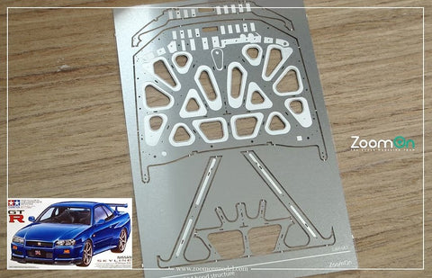 ZoomOn ZD135 1/24 ニッサン GT-R R34 ボンネットフード ストラクチャー