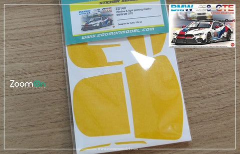 ZoomOn ZD140 1/24 ウインドー・ライト 塗装マスキング- BMW M8 GTE