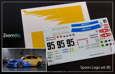 ZoomOn ZD154 1/24 スプーン ロゴ セット (A)