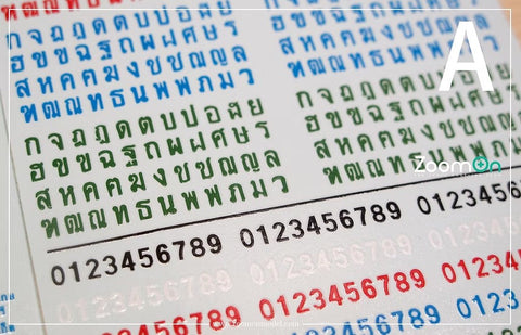 ZoomOn ZD166A 1/24 タイ ライセンスプレートA