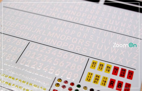 ZoomOn ZD168 1/24 EU ナンバープレート (B)