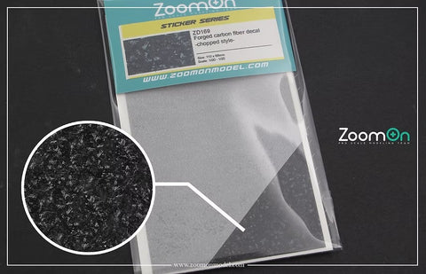 ZoomOn ZD169 鍛造カーボンファイバーデカール -チョップドスタイル-