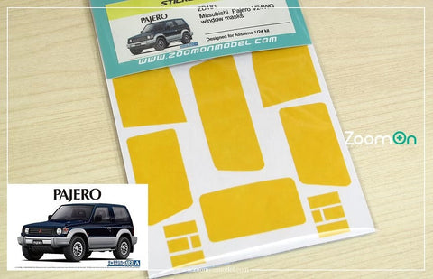 ZoomOn ZD181 1/24 ミツビシ パジェロ V24WG ウインドウマスク