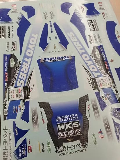 ZoomOn ZD201 1/24 D1 チーム トーヨータイヤ トヨタ スープラ 2020(タミヤ用)デカール