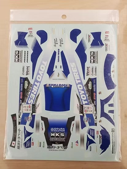 ZoomOn ZD201 1/24 D1 チーム トーヨータイヤ トヨタ スープラ 2020(タミヤ用)デカール