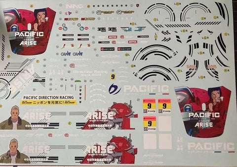 ZoomOn ZD206 1/24 ポルシェ 911 GT3R スーパーGT GT300 2013 攻殻機動隊 ARISE DR #9(フジミ用)デカール
