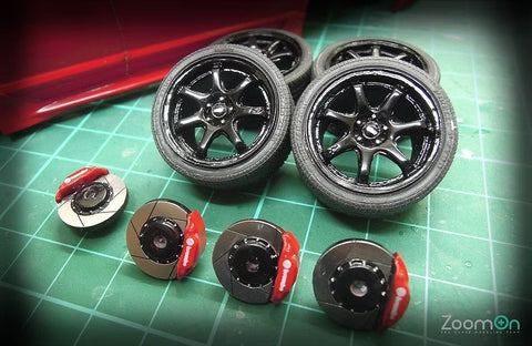 ZoomOn ZR002 1/24 18インチ 無限 GP ホイールセット