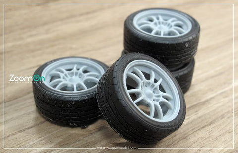 ZoomOn ZR005 1/24 17インチ 無限 MF-10 ホイールセット