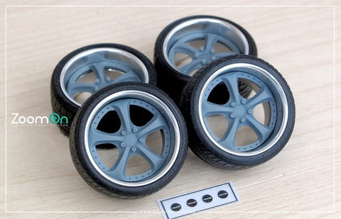 ZoomOn ZR015 1/24 16インチ ワークス vs-kf ホイールセット