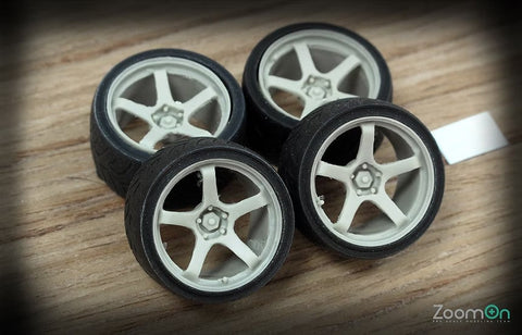 ZoomOn ZR021 1/24 19インチ アドバン GT ホイールセット