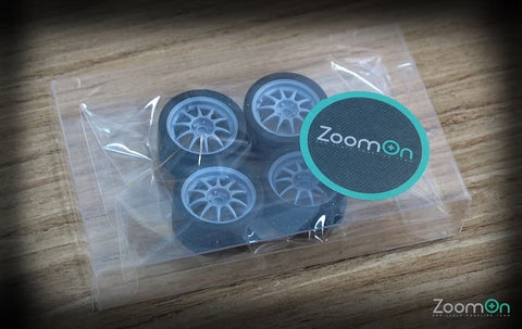 ZoomOn ZR027 1/24 17インチ エンケイ ES ターマック レーシングホイールセット