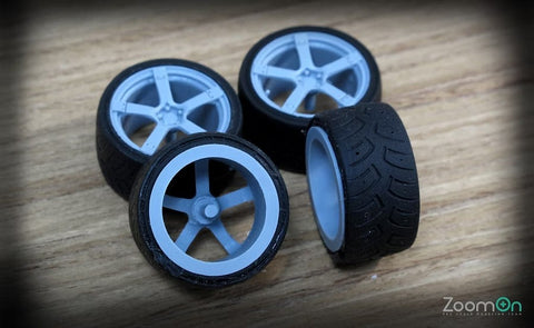 ZoomOn ZR028 1/24 18インチ プロドライブ GC-07 ホイールセット