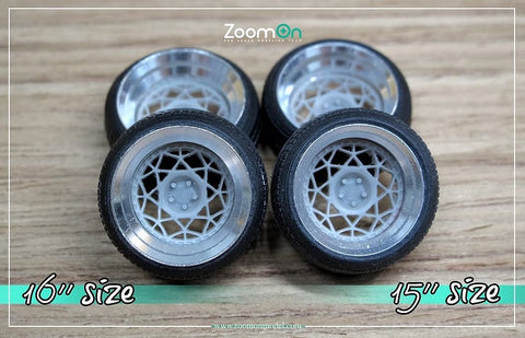 ZoomOn ZR036 1/24 15インチ Rotiform DSC ホイールセット
