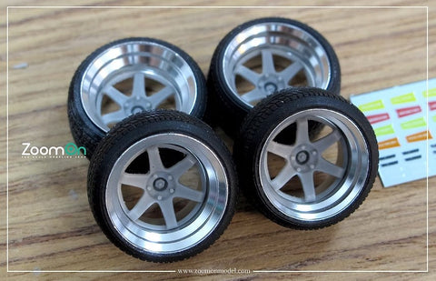 ZoomOn ZR045 1/24 15インチ レイズ ボルク レーシングTE37SL