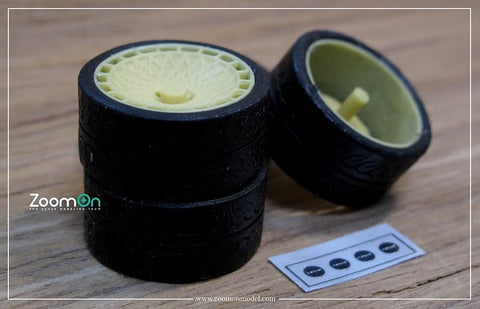 ZoomOn ZR052 1/24 18インチ Mtechnica Turbo ホイールセット