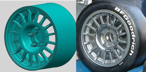 ZoomOn ZR055 1/24 15インチ Oz レーシングスポーツ ホイールセット