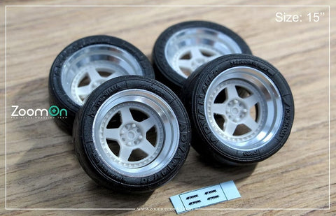 ZoomOn ZR074 1/24 16インチ マイスター CR01 ホイールセット