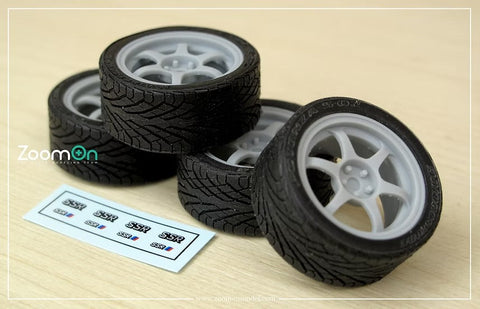 ZoomOn ZR083 1/24 18インチ SSR タイプC ホイールセット