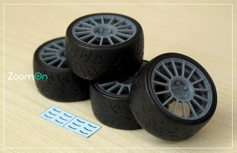 ZoomOn ZR093 1/24 18インチ エンケイスポーツ RC-T4 ホイールセット