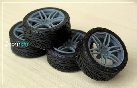 ZoomOn ZR094 1/24 16インチ ウェッズ SA60M ホイールセット