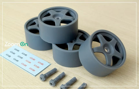 ZoomOn ZR095 1/24 18インチ OZ レーシング ホイール (アウディ A4 BTCC用)