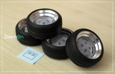 ZoomOn ZR097 1/24 16インチ AE86 OEM カスタム ホイールセット