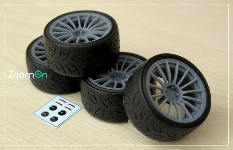 ZoomOn ZR104 1/24 17インチ エンケイ RS05RR ホイールセット