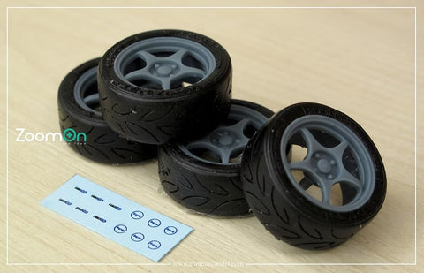 ZoomOn ZR105 1/24 18インチ エンケイ RP01 ホイールセット