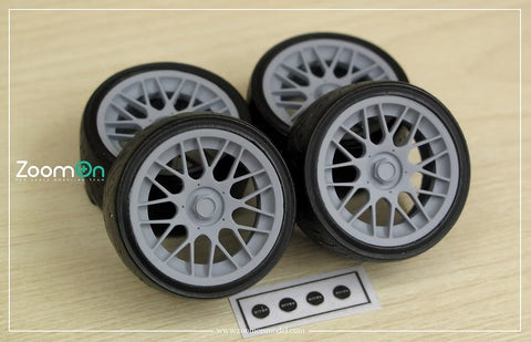 ZoomOn ZR106 1/24 14インチ Work Starfield ホイールセット