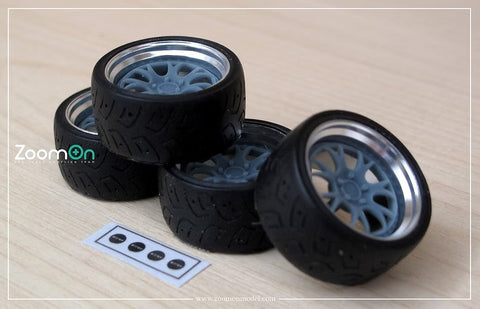 ZoomOn ZR112-18 1/24 18インチ SSR Professor MS3 ホイールセット