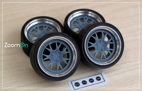 ZoomOn ZR112-19 1/24 19インチ SSR Professor MS3 ホイールセット