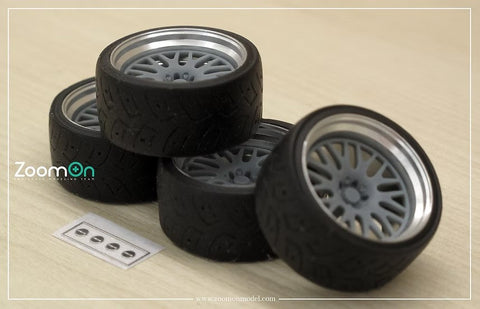 ZoomOn ZR120 1/24 18インチ XXR 531 ホイールセット (タイヤ無し)