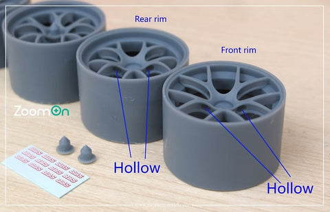 ZoomOn ZR129 1/24 18インチ ポルシェ RSR ル・マン BBS ホイールセット