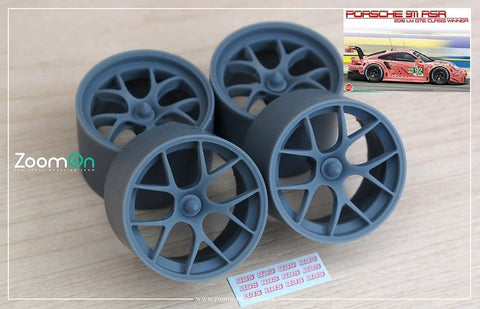 ZoomOn ZR129 1/24 18インチ ポルシェ RSR ル・マン BBS ホイールセット