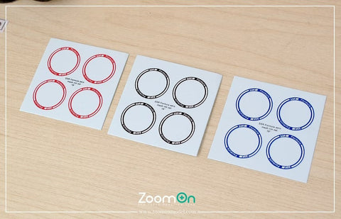 ZoomOn ZR131 1/24 19インチ SSR フォーミュラエアロメッシュ ホイールセット