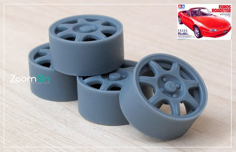 ZoomOn ZR132 1/24 14インチ マツダ MX-5 (NA) ミアータ OEM ホイールセット (No tyre)