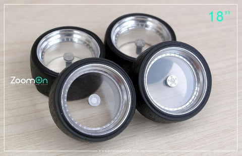 ZoomOn ZR144 1/24 20インチ トランスペアレント リムセット