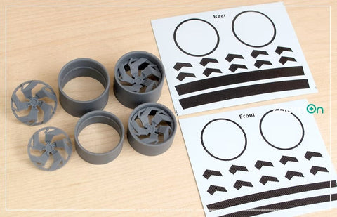 ZoomOn ZR145 1/24 PUR LX12 リムセット (アオシマ用)