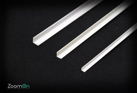 ZoomOn ZT011 1/24 L型プラスチック棒 セット250mm