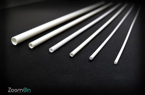 ZoomOn ZT012 1/24 丸プラスチック棒 (中空)250mm