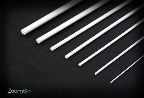 ZoomOn ZT013 1/24 丸プラスチック棒(ソリッド)250mm