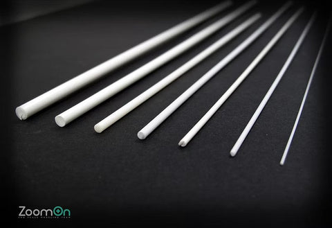 ZoomOn ZT013 1/24 丸プラスチック棒(ソリッド)250mm