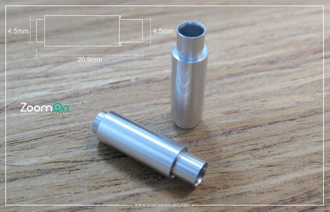 ZoomOn ZT016 1/24 メタルエキゾースト パイプ (Mサイズ)