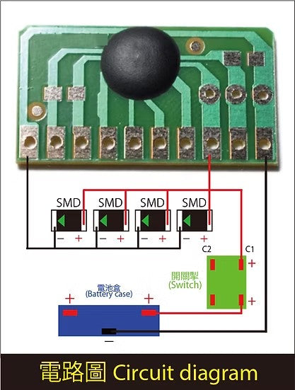 ZoomOn ZT018 1/24 点滅ライト セット